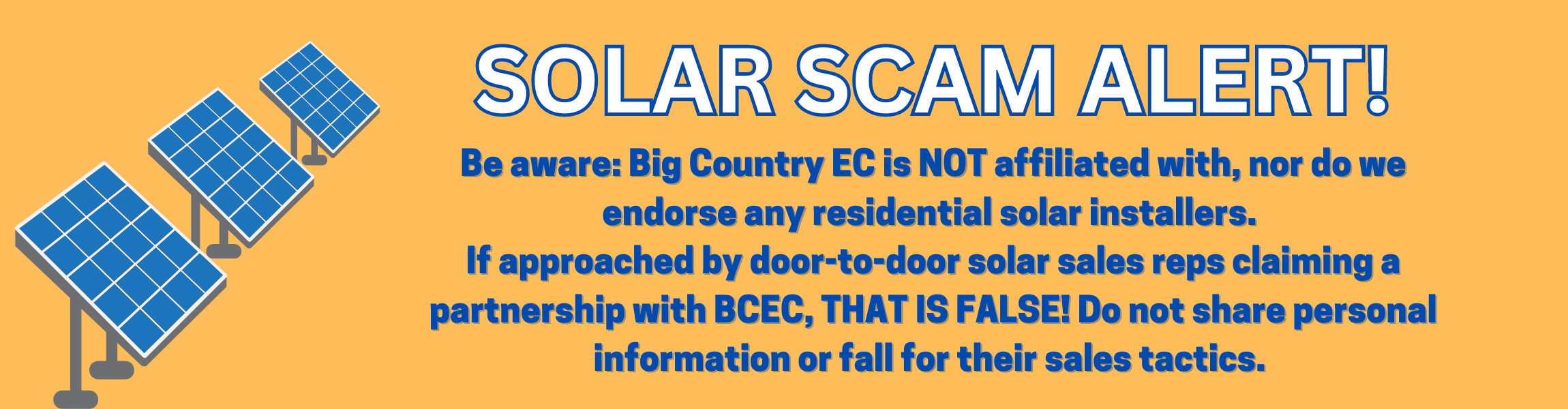 Beware of solar scams!