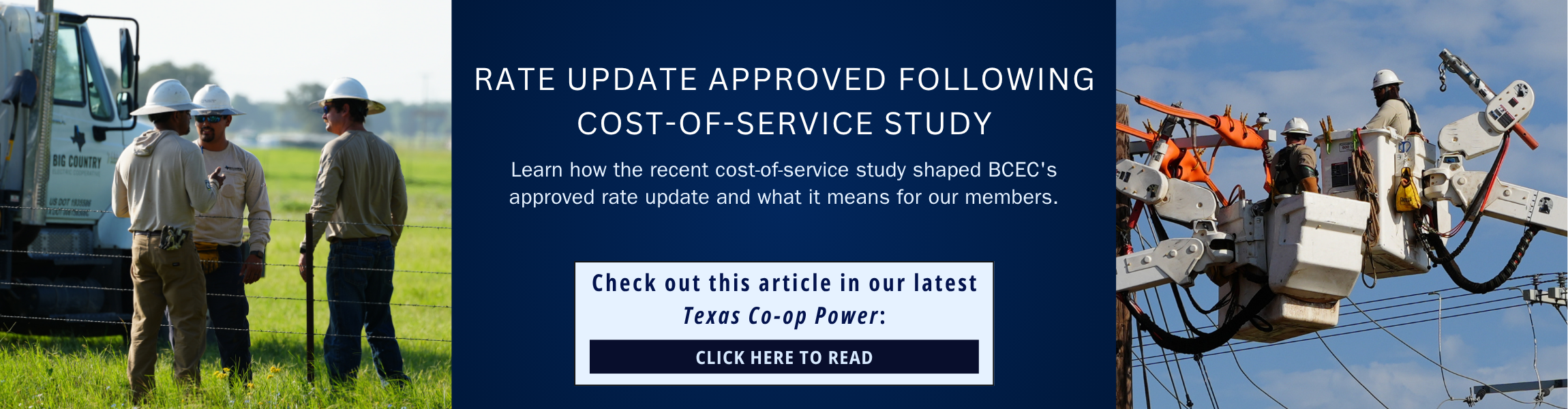 Rate Update Approved Following Cost-of-Service Study